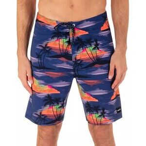 Hurley Phantom Eco Weekender Boardshorts Mens 32 Blue Quick Dry Stretch NEW